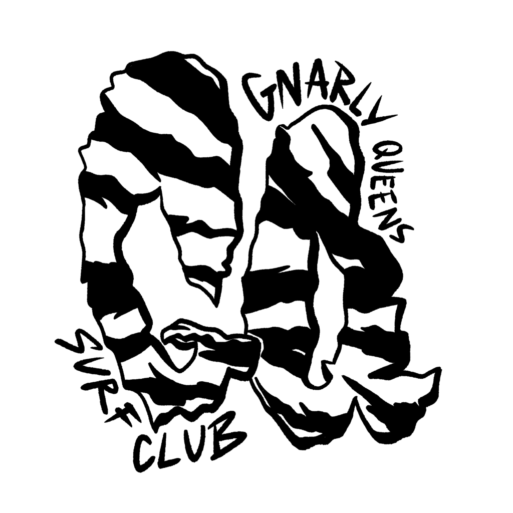 Gnarly Queens Surf Club logo
